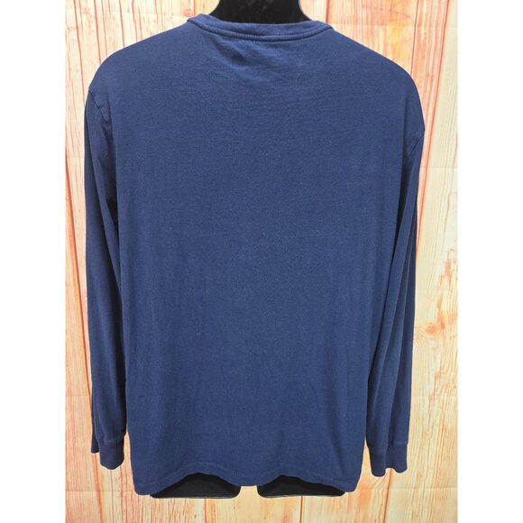 Polo Ralph Lauren Mens Navy L/S Crew T-shirt Medium - Picture 2 of 7